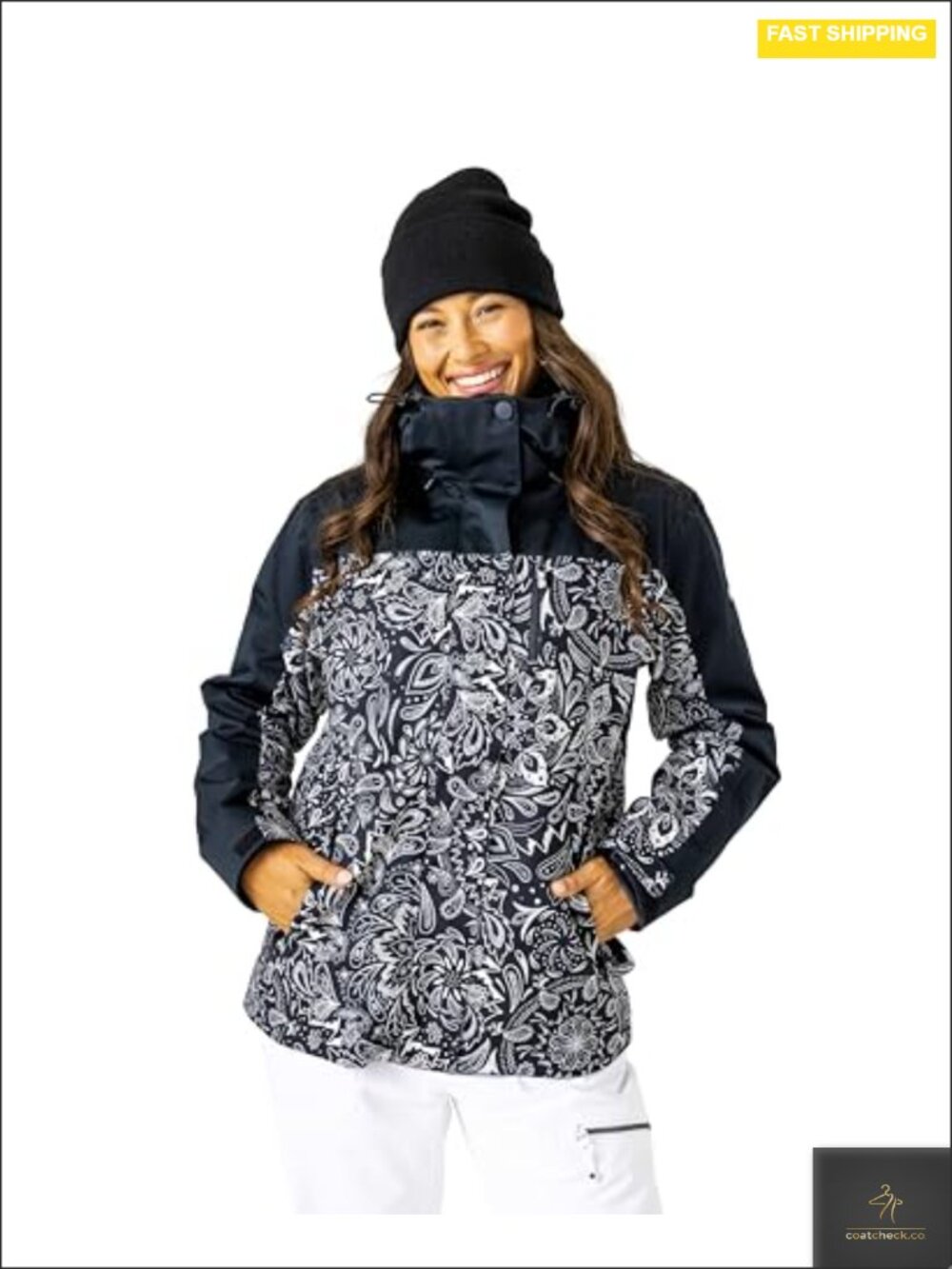 3-in-1 Ski Jacket Waterproof Insulated Removable Fleece Liner Womens Snowboard